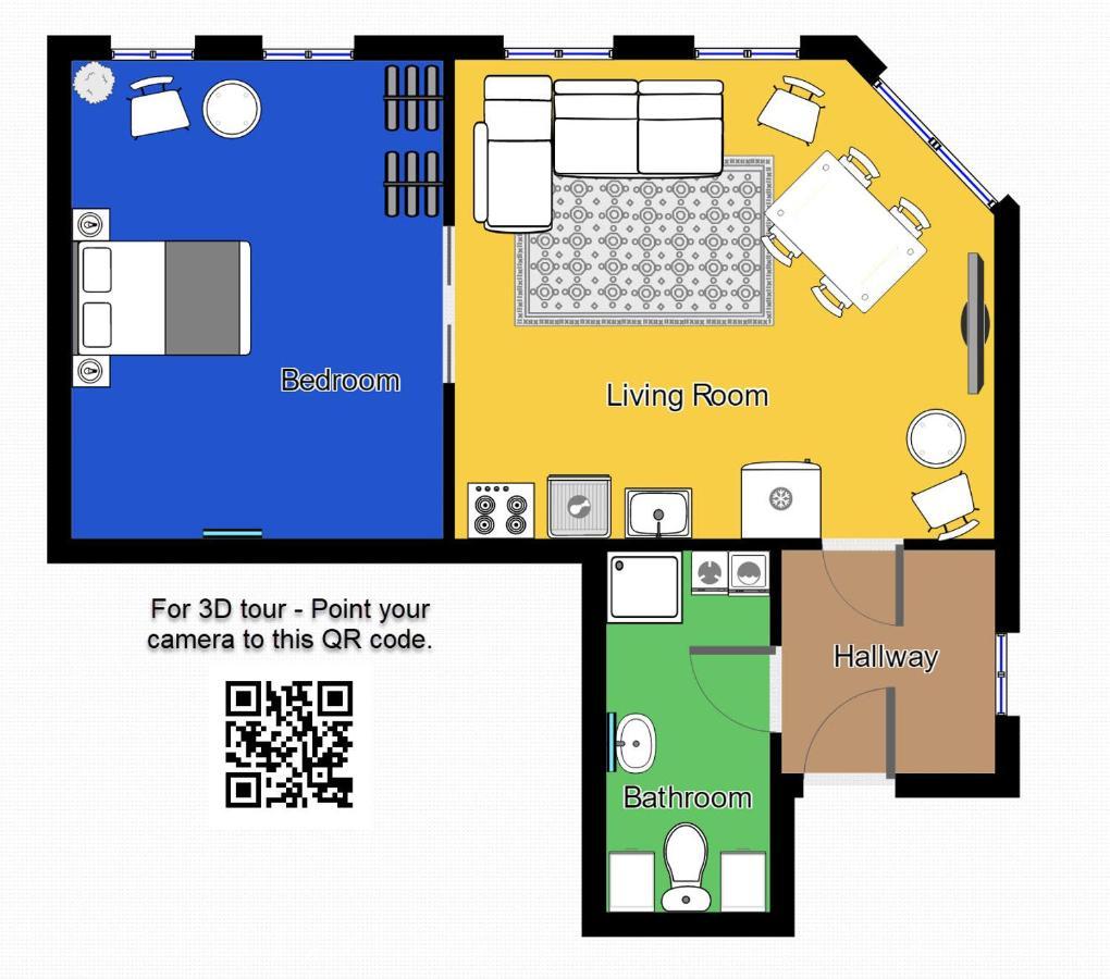 Aday - City Central Mansion - 1 Bedroom Apartment With Garden 奥尔堡 外观 照片